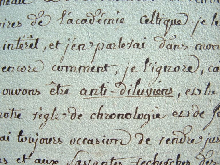 Villenave ne croit pas aux histoires antédiluviennes.