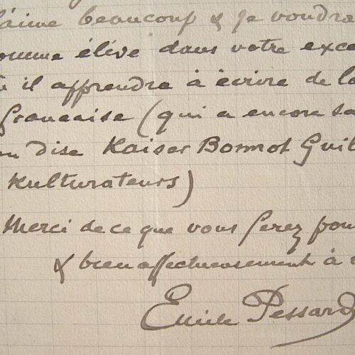 Le compositeur Emile Pessard croit en la musique française.