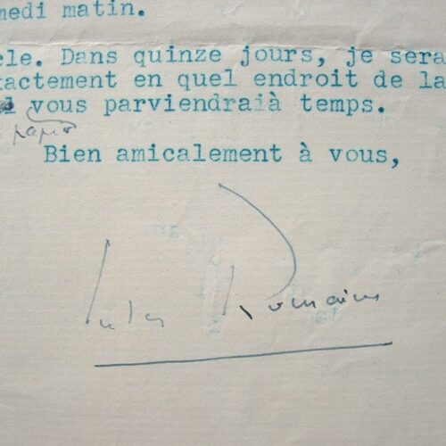 Jules Romains part en voyage improvisé.