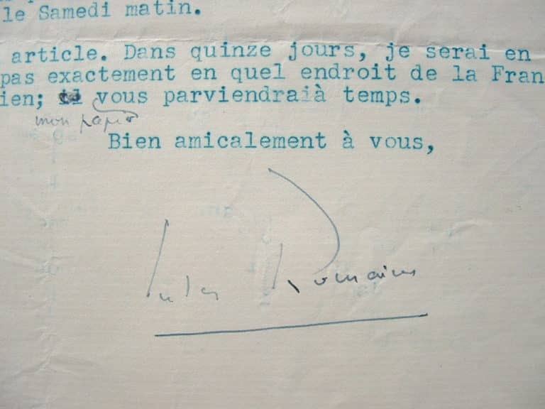 Jules Romains part en voyage improvisé.