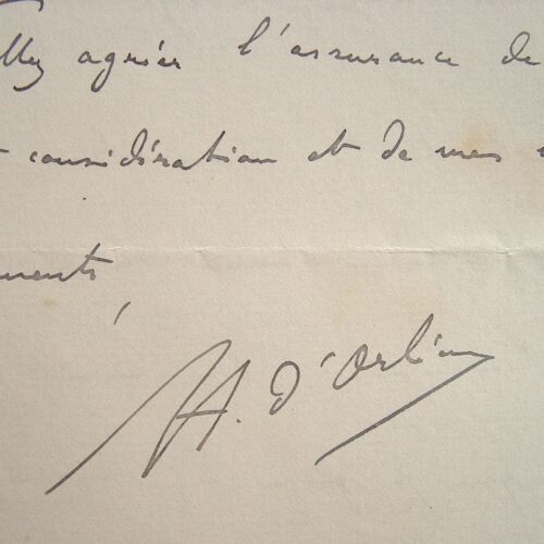 Henri d'Orléans. Visit to the President of the Republic.
