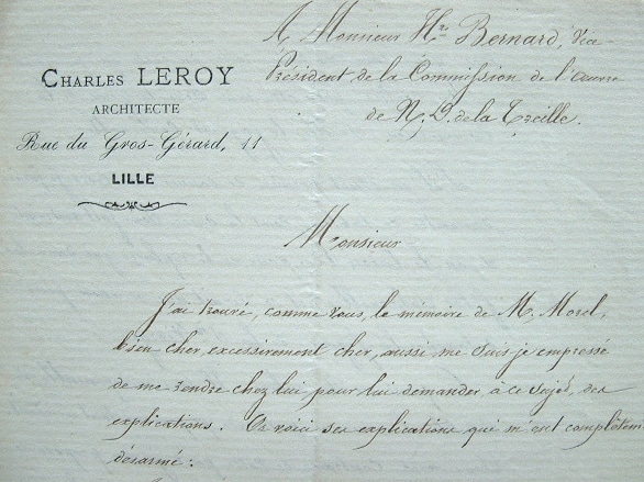 L'architecte Charles Leroy et l'ornementation de Notre-Dame de La Treille de Lille.