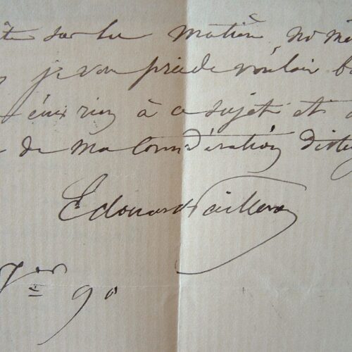 Edouard Pailleron vertieft in seine Arbeit. 1890.