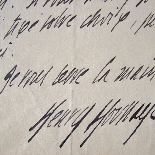 Henry Houssaye is helping a mathematician.