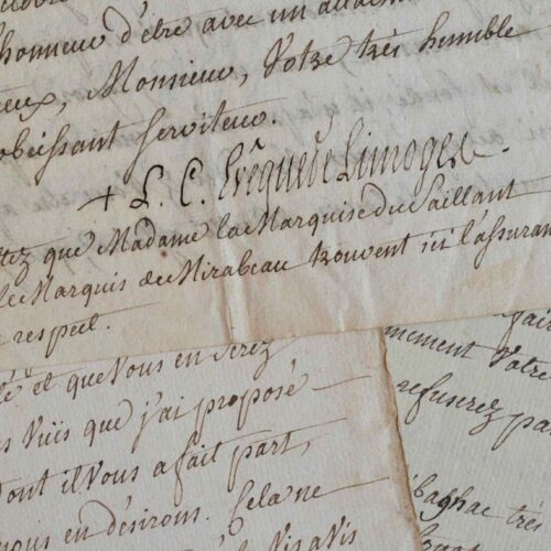 L'évêque de Limoges vient en aide à un gentilhomme du Limousin.