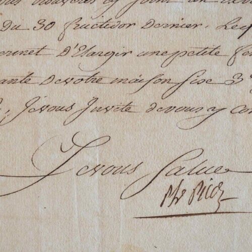 Lettre du naturaliste Picot de Lapeyrouse comme maire de Toulouse.