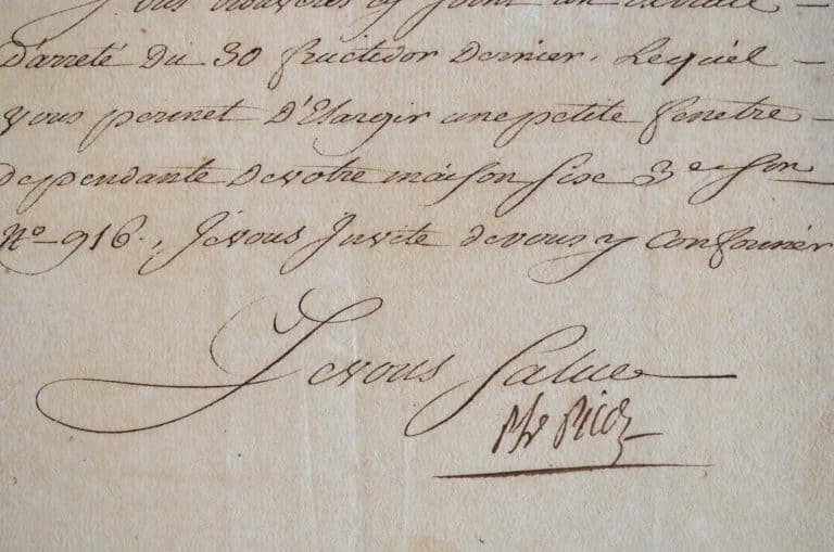 Lettre du naturaliste Picot de Lapeyrouse comme maire de Toulouse.