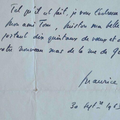 Maurice Druon présente ses voeux.