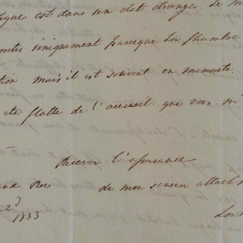 Le Comte de Lonsdale évoque les difficultés pour forger le fer.