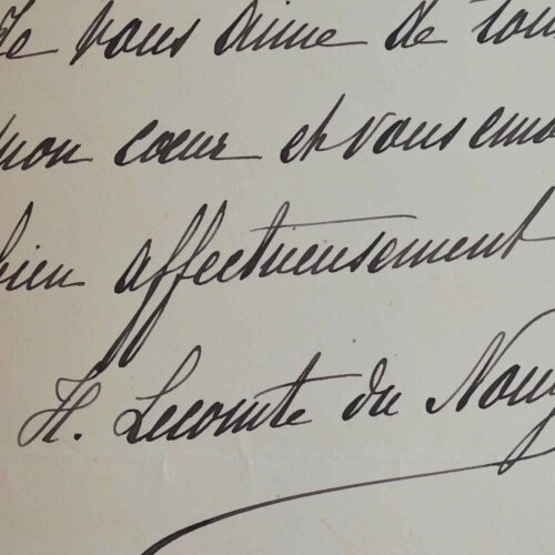 La romancière Hermine Lecomte de Nouy ne peut se rendre aux vendredis de Mme Jenny.