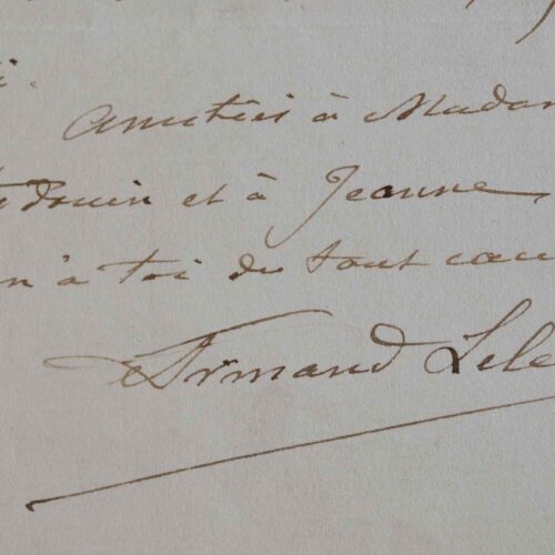Le peintre Armand Leleux aide son confrère et ami Edmond Hédouin.