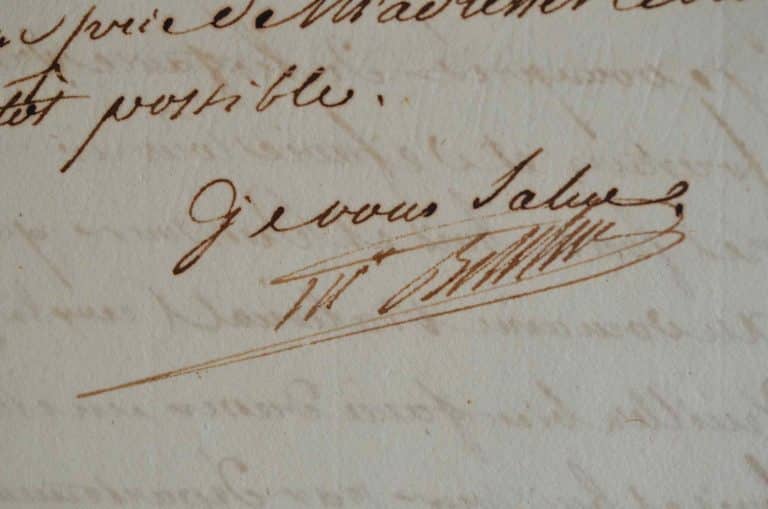 Lettre du maréchal Berthier comme grand veneur.