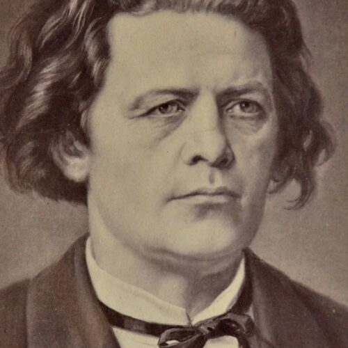 Photo signée du pianiste russe Anton Rubinstein.