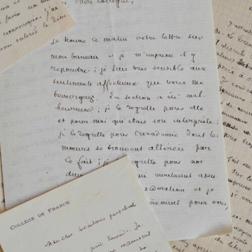 Emile Levasseur évoque son désaccord pour les élections à l'Institut.
