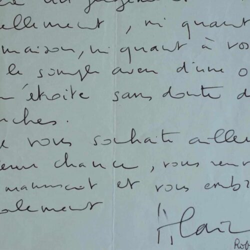 Alain Robbe-Grillet refuse un manuscrit.