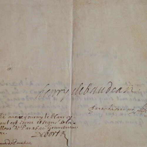Rétribution du gouverneur du Poitou, Henri de Baudéan comte de Parabère.