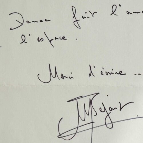 Pour Maurice Béjart, la danse fait l'amour avec l'espace.