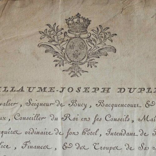 Dupleix de Bacquencourt annonce une remise d'impôts à Péronne.