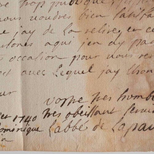 L'Abbé Guillaume de Plantavit de La Pause s'adresse à Ponchartrain.
