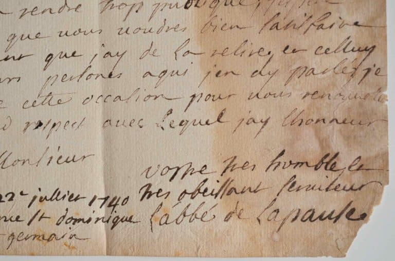 L&rsquo;Abbé Guillaume de Plantavit de La Pause s&rsquo;adresse à Ponchartrain.