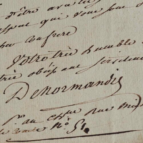 Claude Ernest Denormandie s'inquiète.