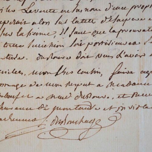Du Bouchage s'intéresse à la vente du domaine de Trévières.