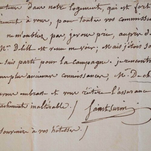 Pierre Tiffon de Saint-Surin s'adresse à l'Abbé de Rochas.
