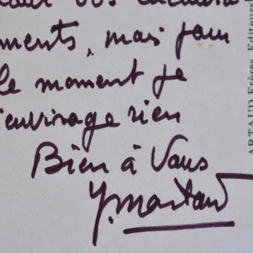Yves Montand n'envisage pas de devenir président.