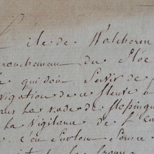 Projet d'armement de l'île de Walcheren, durant le premier Empire.