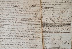 Manuscrits originaux du XVIIIe d'un Essai sur la musique.