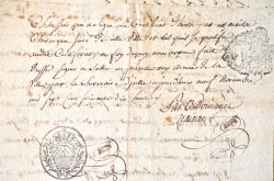 Réunion de certificats d'érudits et savants dijonnais du XVIIIe.