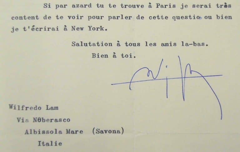 Wifredo Lam envisage une publication aux Etats-Unis.