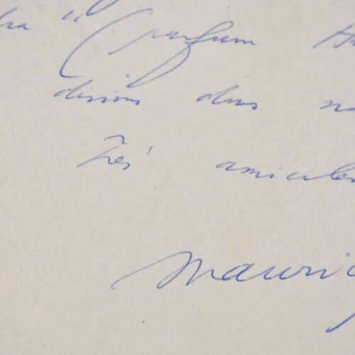 Maurice Schumann contraint au silence.