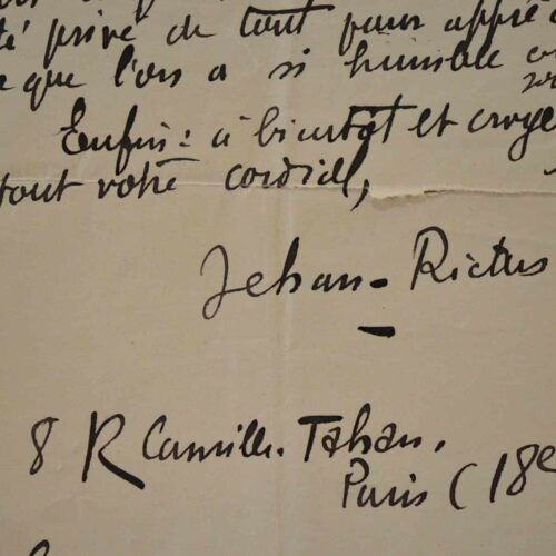Jehan Rictus donne une conférence sur Léon Bloy