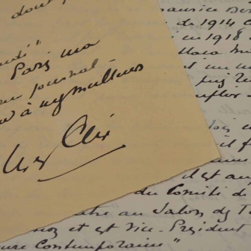 Note autobiographique d'Yves Alix.