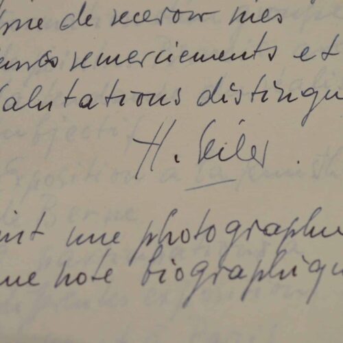 Le peintre suisse Hans Seiler dresse la liste de ses expositions.