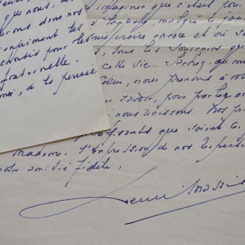 Henri Massis rend hommage à l'amiral Fernet.