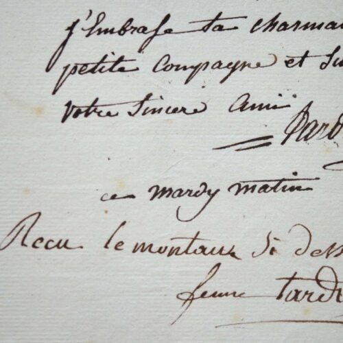 Pierre Alexandre Tardieu se fait rémunérer pour la gravure du Voyage d'Anacharsis.