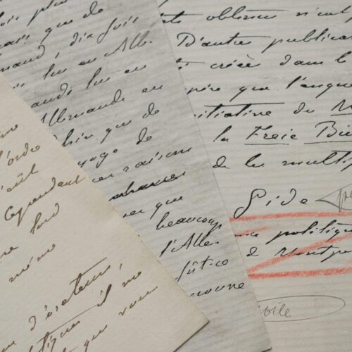 Charles Gide répond à une enquête sur les relations franco-allemandes.