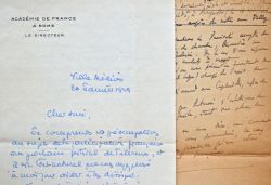 Jacques Ibert s'organise pour l'exécution des Variations de Nigg au festival de Palerme.