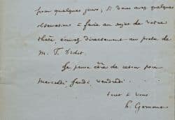 Très longue correspondance de l'historien Henri Gomont.